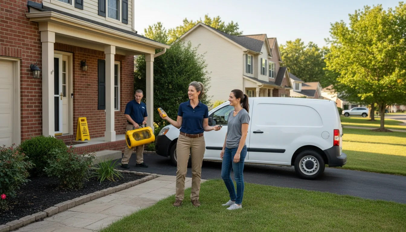Residential water damage restoration in Vernon, IN